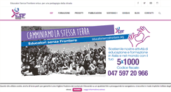 Desktop Screenshot of educatorisenzafrontiere.org