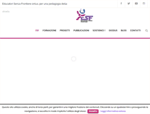 Tablet Screenshot of educatorisenzafrontiere.org